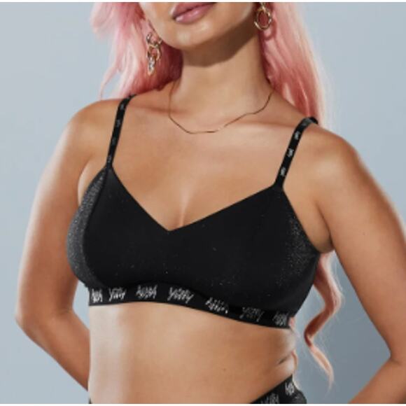 Yitty Shimmered Iconic Black Spotlight Shaping Bralette Size XS - Picture 1 of 9